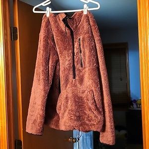 PINK Sweater Half Zip up